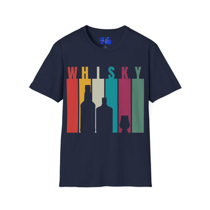 Whisky spelled without an 'e' Dark colors Unisex T-Shirt by cypherpunkgear.com