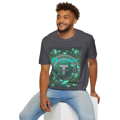 Tether DKcolors Unisex T-Shirt by cypherpunkgear.com