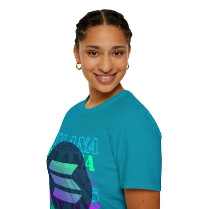 Solana Solana Solana (SOL) DKcolors Unisex T-Shirt by cypherpunkgear