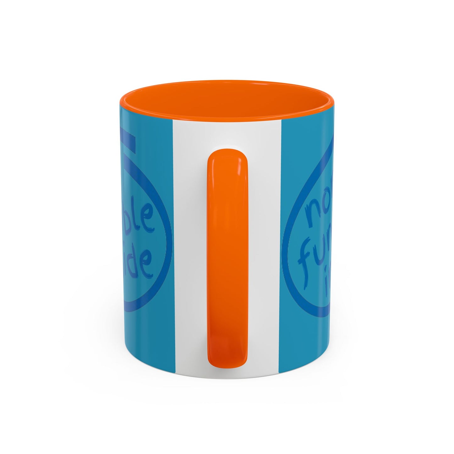 Non-Fungible Inside Turquoise Accent Mug by cypherpunkgear.com