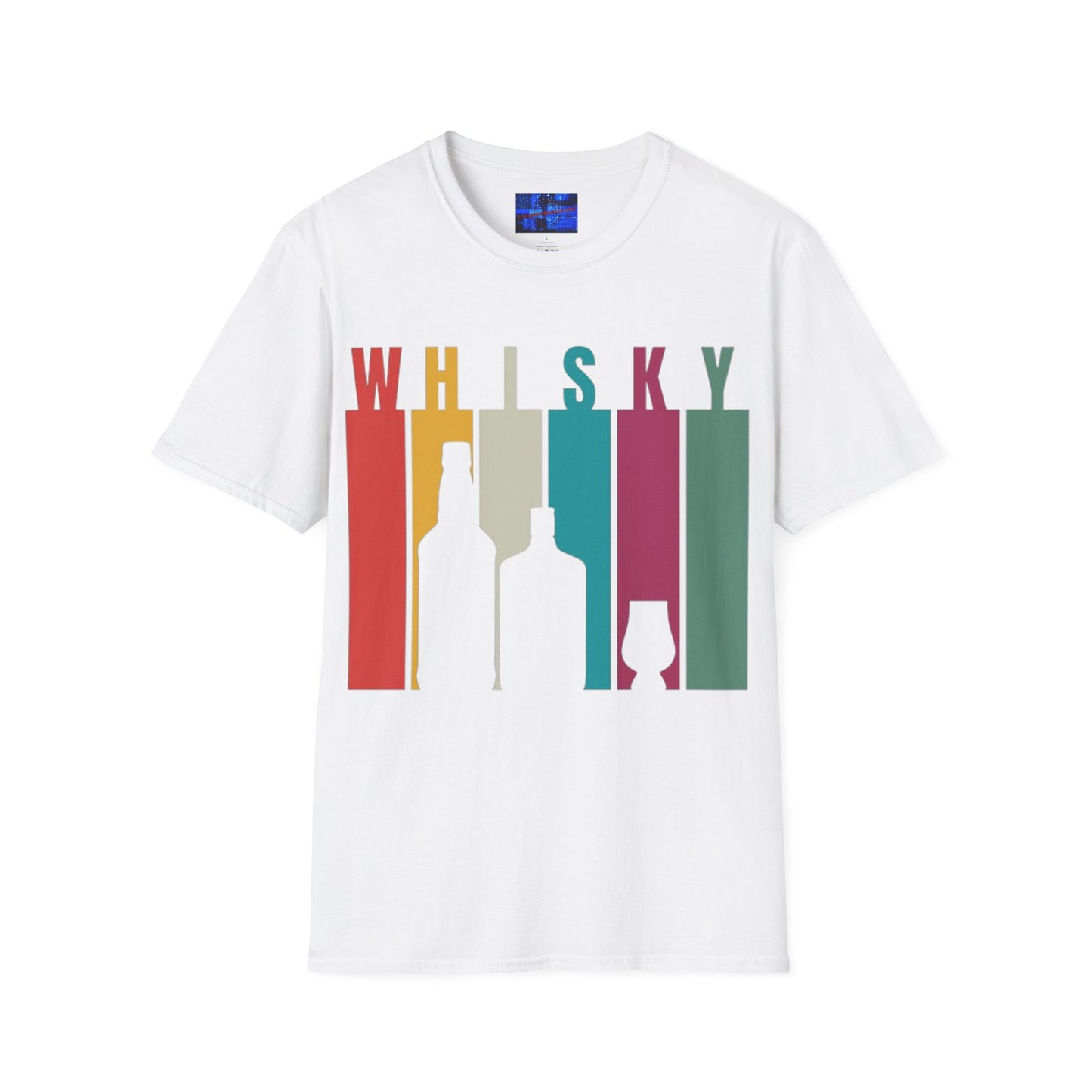 Whisky spelled without an 'e' Light colors Unisex T-Shirt by cypherpunkgear.com