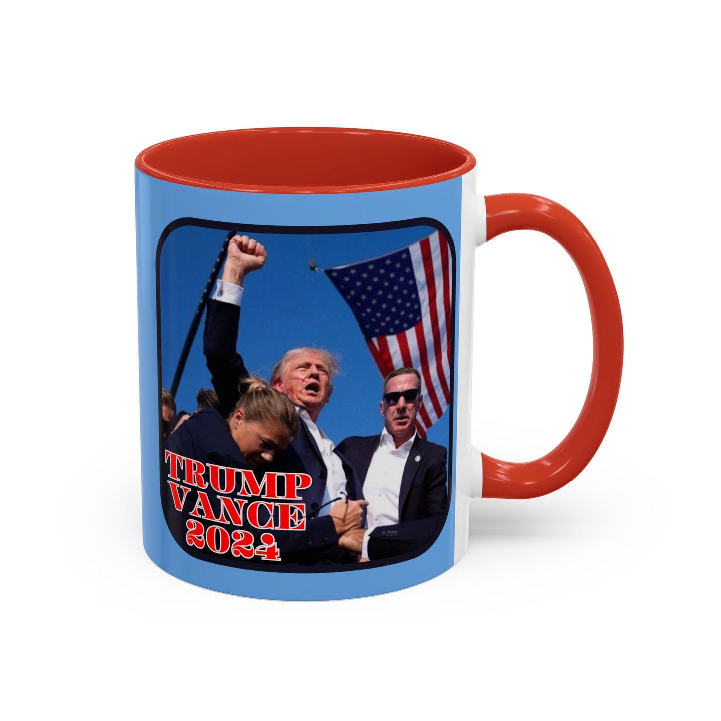 Trump and Vance 2024 Accent Mug by cypherpunkgear