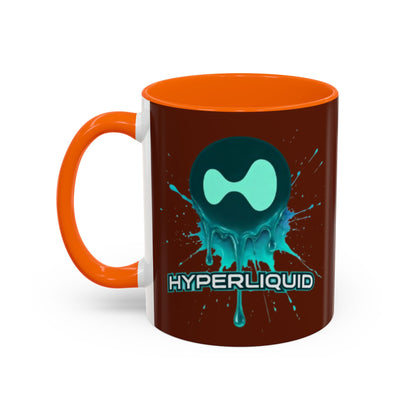 HYPE Drip Brown Accent Mug by cypherpunkgear.com