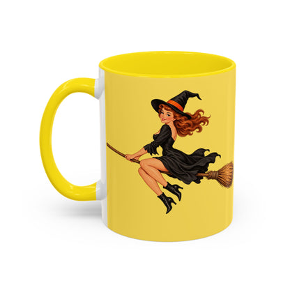 Hazel Hex Yellow Accent Mug by CreepyCrafts.boo
