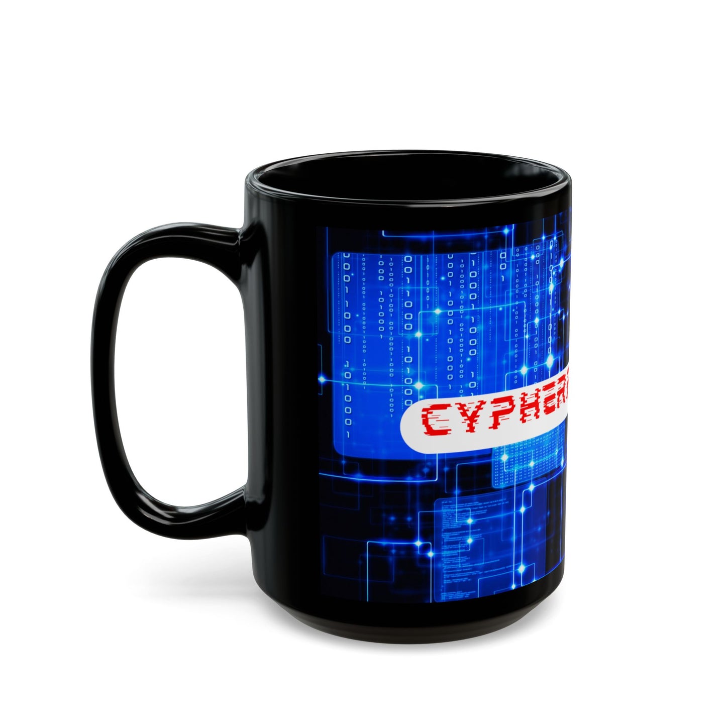 cypherpunkgear por cypherpunkgear! Taza negra (11 oz, 15 oz)