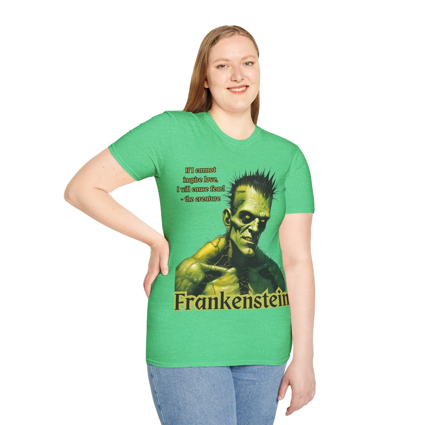 Frankenstein's Creature Dark colors Unisex T-Shirt by CreepyCrafts.boo