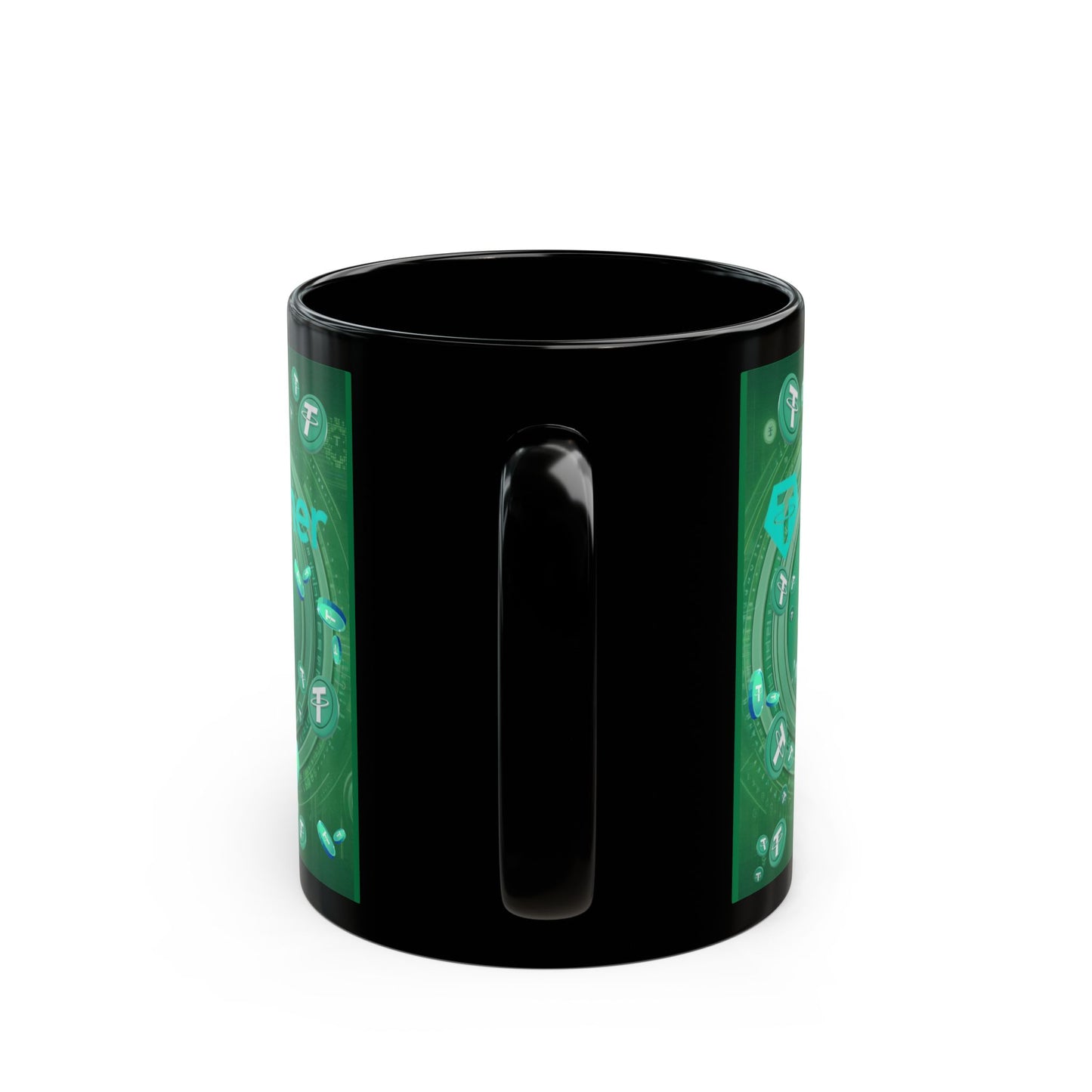 Tether Green Mug by cypherpunkgear.com