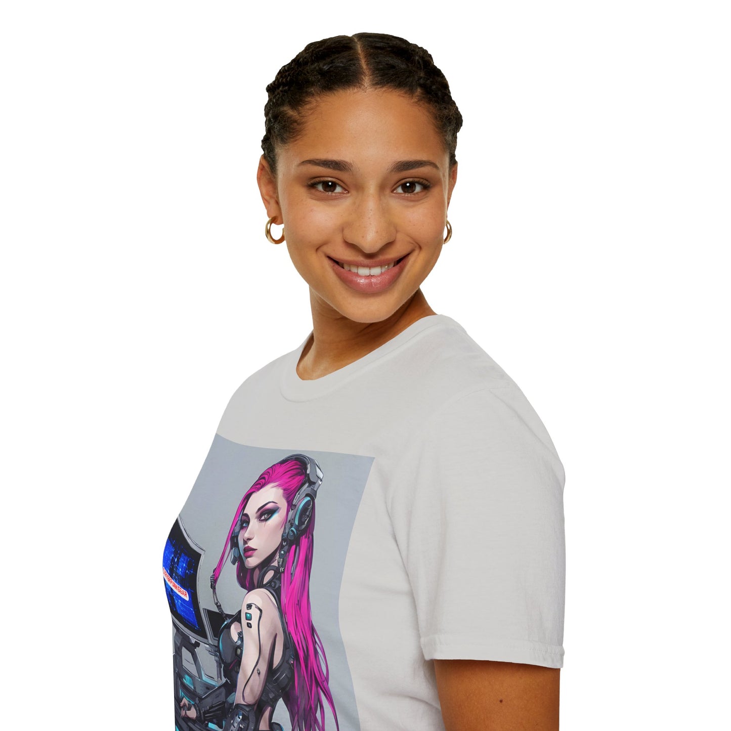 Netrunner Cyberpunk Light colors Unisex T-Shirt by cypherpunkgear.com
