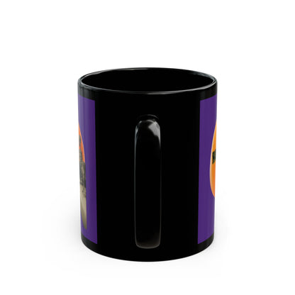 Is it Halloween yet? Skeleton's Giant Pumpkin Purple Mug by CreepyCrafts.boo