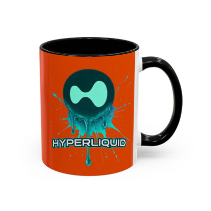 HYPE Drip Orange Accent Mug by cypherpunkgear.com