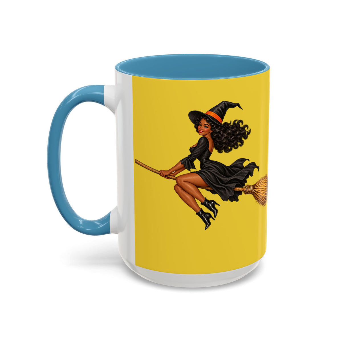 Velvet Vex Yellow Accent Mug by CreepyCrafts.boo