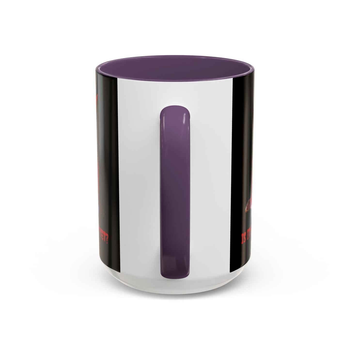 Is it Halloween yet? Black Accent Mug by CreepyCrafts.boo