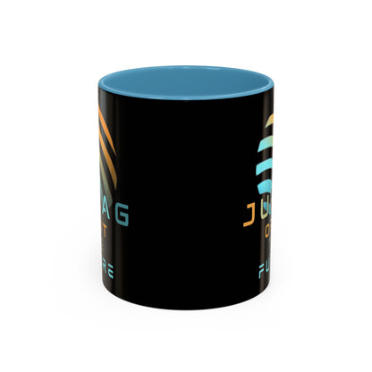 Jupiter (JUP) Orbit the Future Black Accent Mug by cypherpunkgear.com