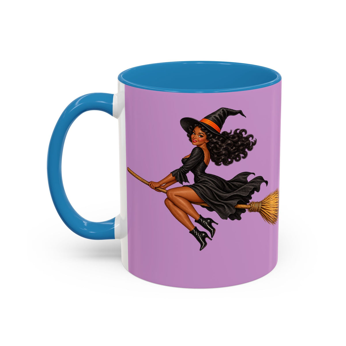Velvet Vex Pink Accent Mug by CreepyCrafts.boo