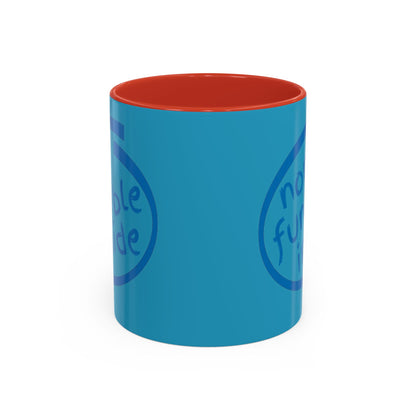 Non-Fungible Inside Turquoise Accent Mug by cypherpunkgear.com