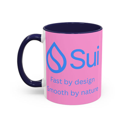 SUI Pink Accent Mug by cypherpunkgear.com