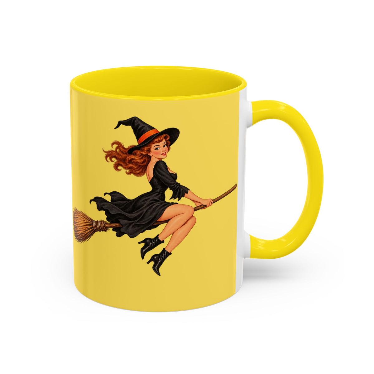 Hazel Hex Yellow Accent Mug by CreepyCrafts.boo