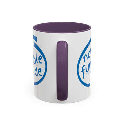 Non-Fungible Inside White Accent Mug by cypherpunkgear.com