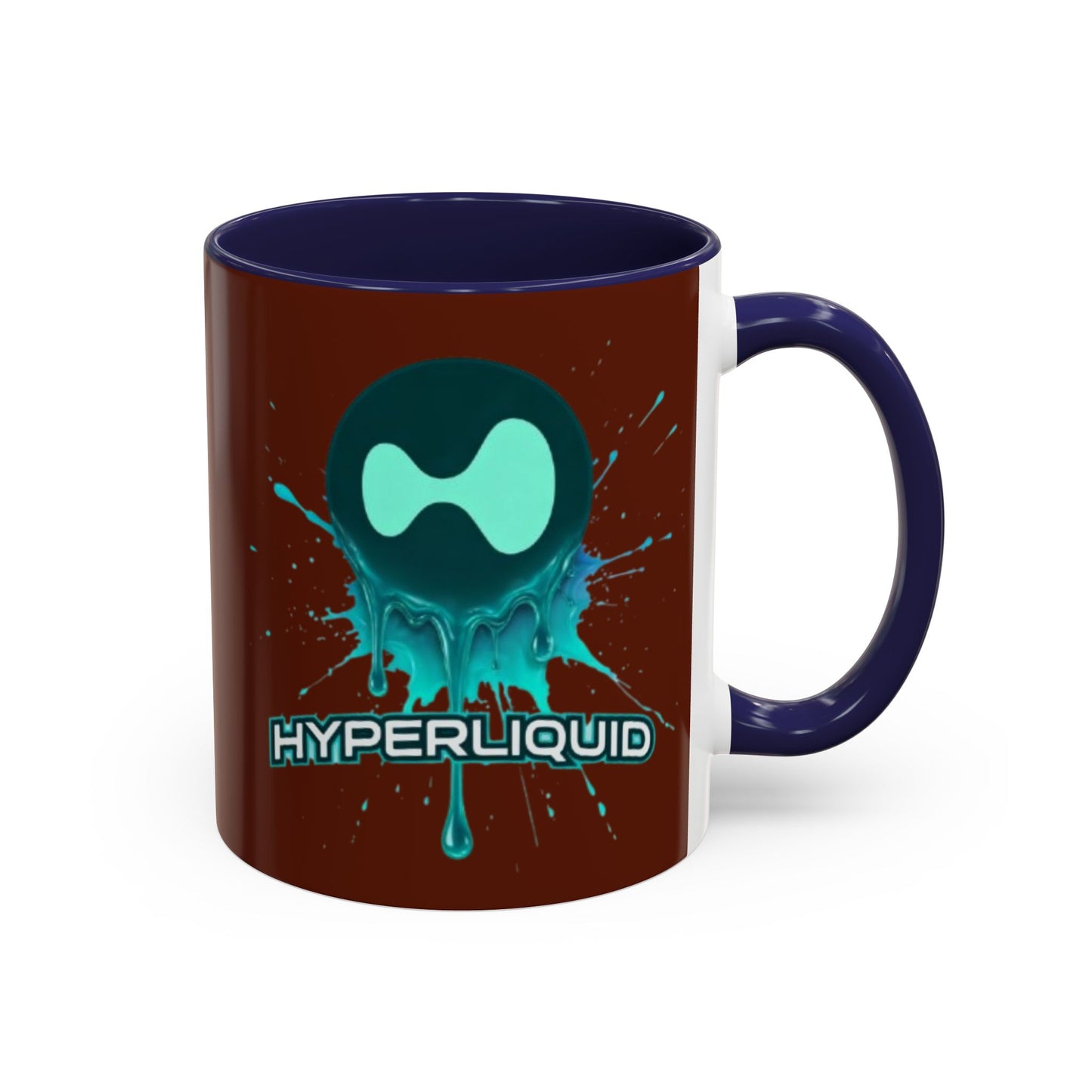 HYPE Drip Brown Accent Mug by cypherpunkgear.com