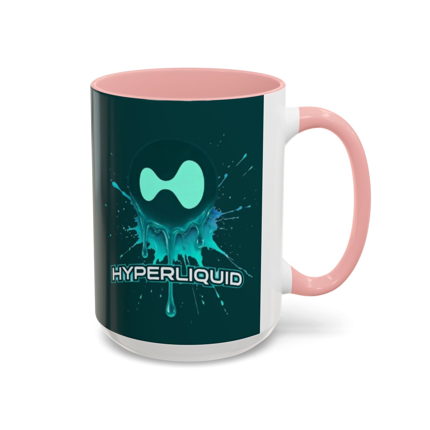 HYPE Drip Dark Hyperliquid Accent Mug by cypherpunkgear.com