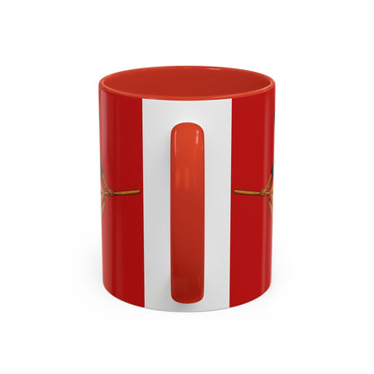 Velvet Vex Red Accent Mug by CreepyCrafts.boo