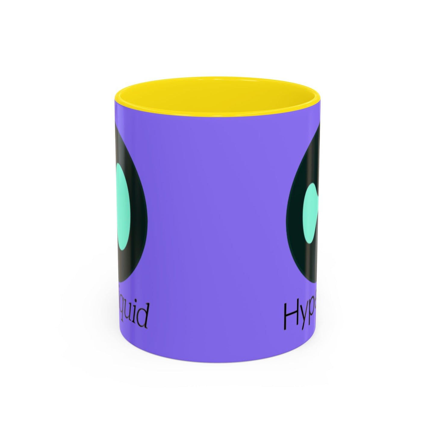 Hyperliquid Black font Light Purple Accent Mug by cypherpunkgear.com