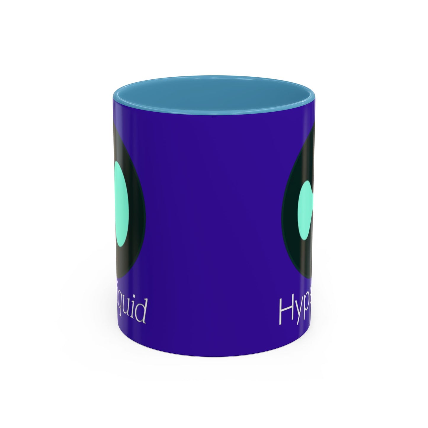 Hyperliquid White font Dark Purple Accent Mug by cypherpunkgear.com