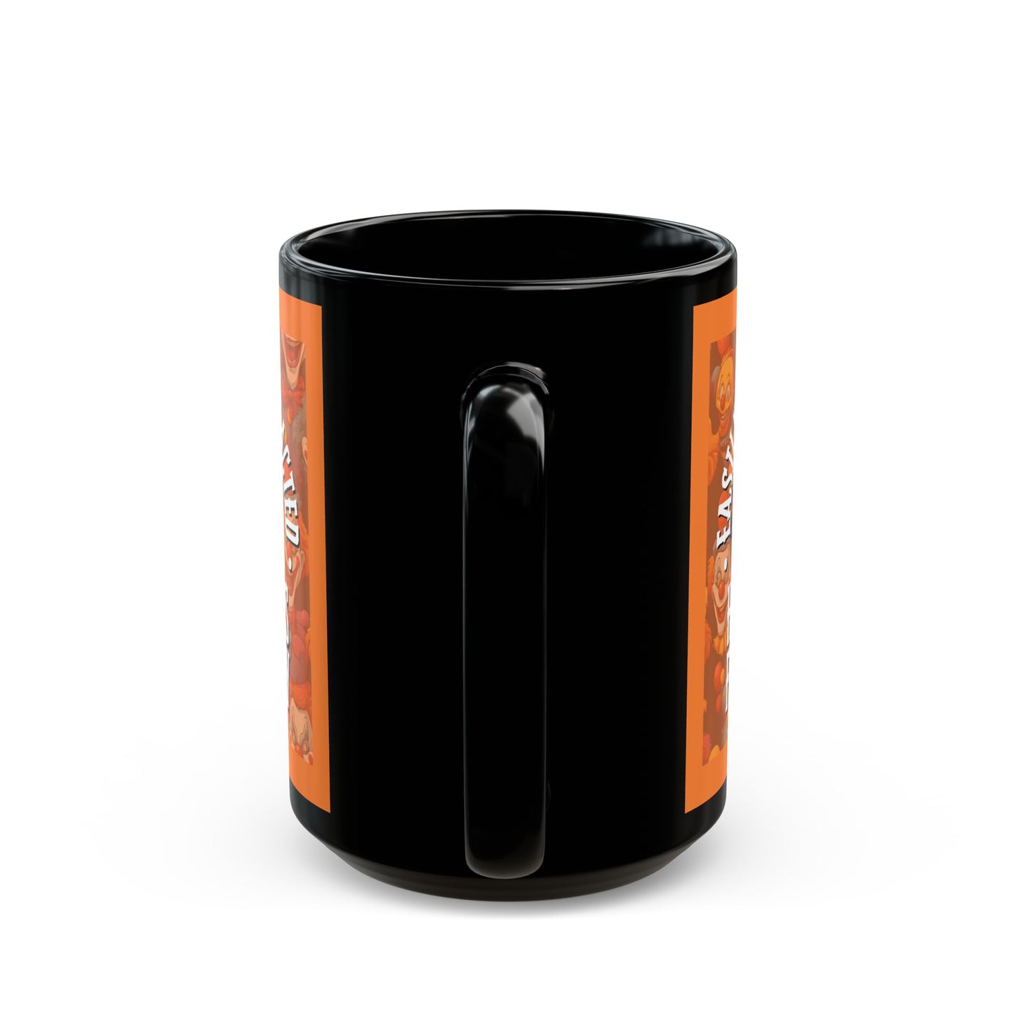 Easily Distracted by Heinous Fuckery Little Jinx Orange Mug by cypherpunkgear.com