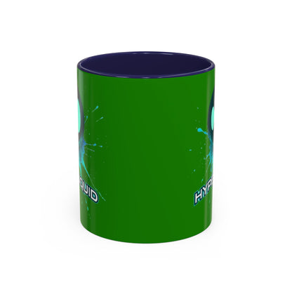 HYPE Drip Green Accent Mug by cypherpunkgear.com