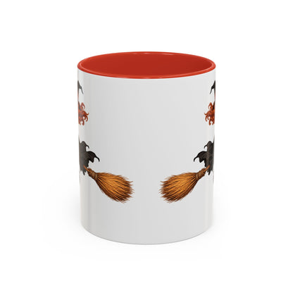 Hazel Hex White Accent Mug by CreepyCrafts.boo