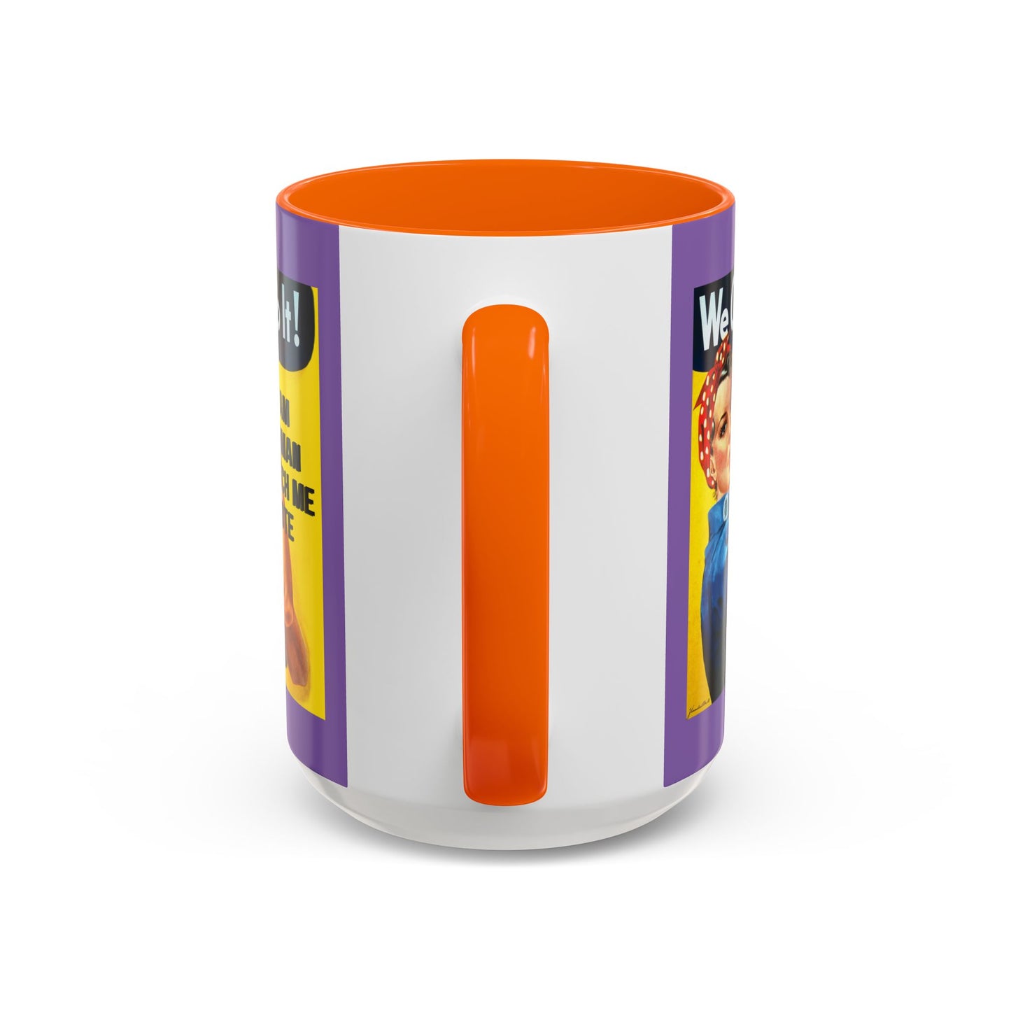 I Am Woman Watch Me Vote Rosie Light Purple Accent Mug by cypherpunkgear.com