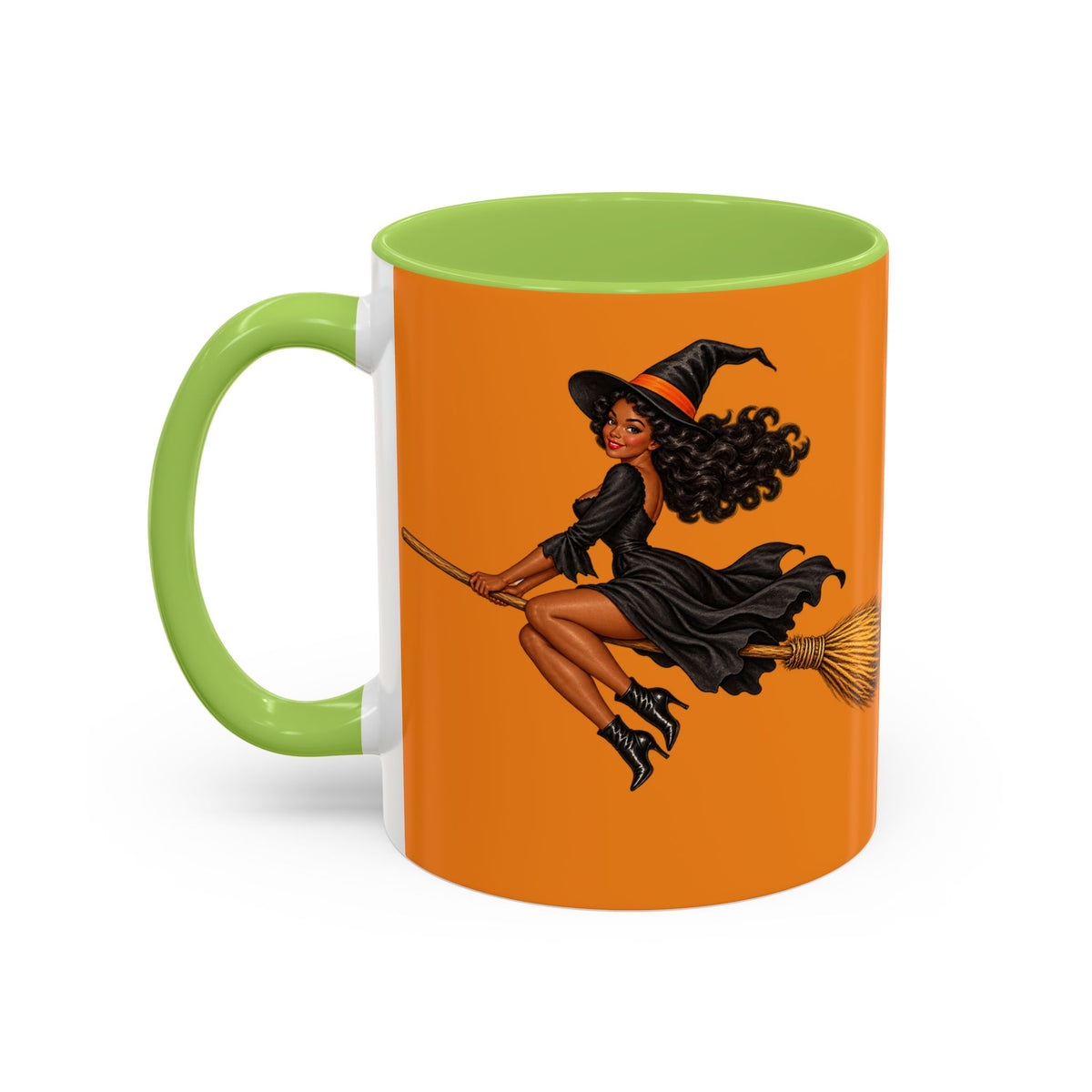 Velvet Vex Orange Accent Mug by CreepyCrafts.boo