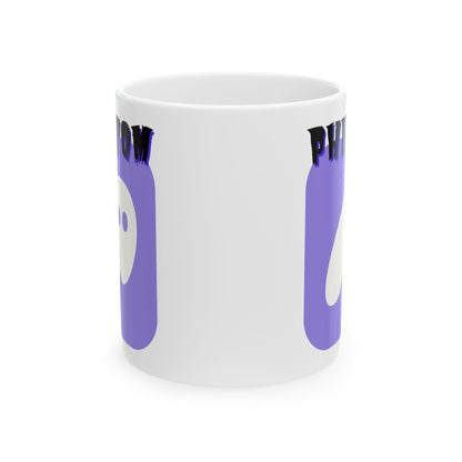 Phantom Hot Wallet White Mug by cypherpunkgear.com