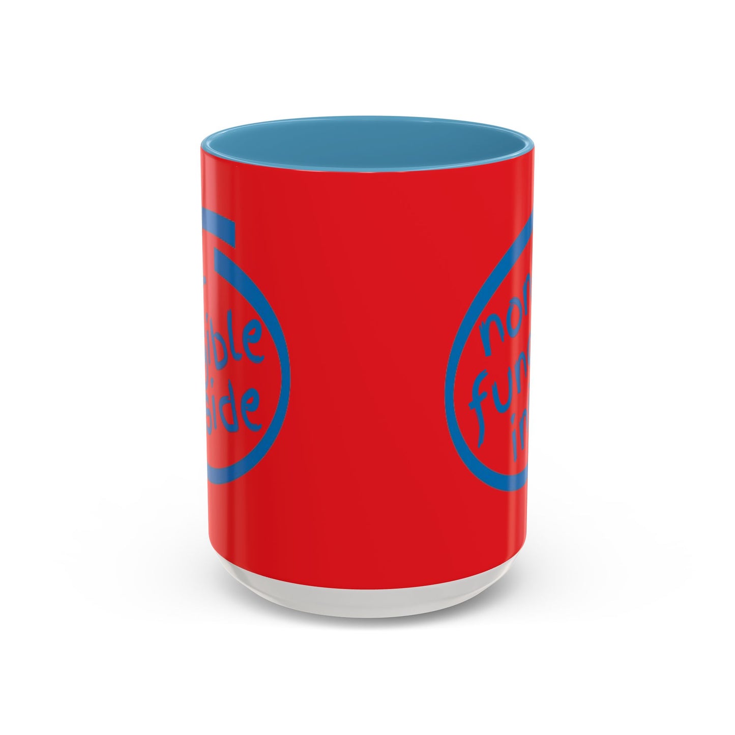 Non-Fungible Inside Red Accent Mug by cypherpunkgear.com
