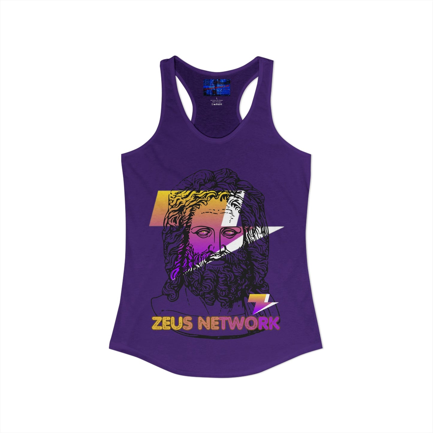 Zeus Network Women's Racerback Tank Top by cypherpunkgear.com