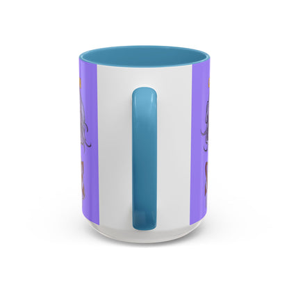 Caution, Savage Light Purple Accent Mug by cypherpunkgear.com