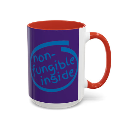 Non-Fungible Inside Purple Accent Mug by cypherpunkgear.com