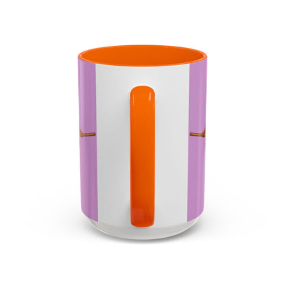 Velvet Vex Pink Accent Mug by CreepyCrafts.boo
