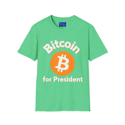 Bitcoin (BTC) for President DKcolors Unisex T-Shirt by cypherpunkgear