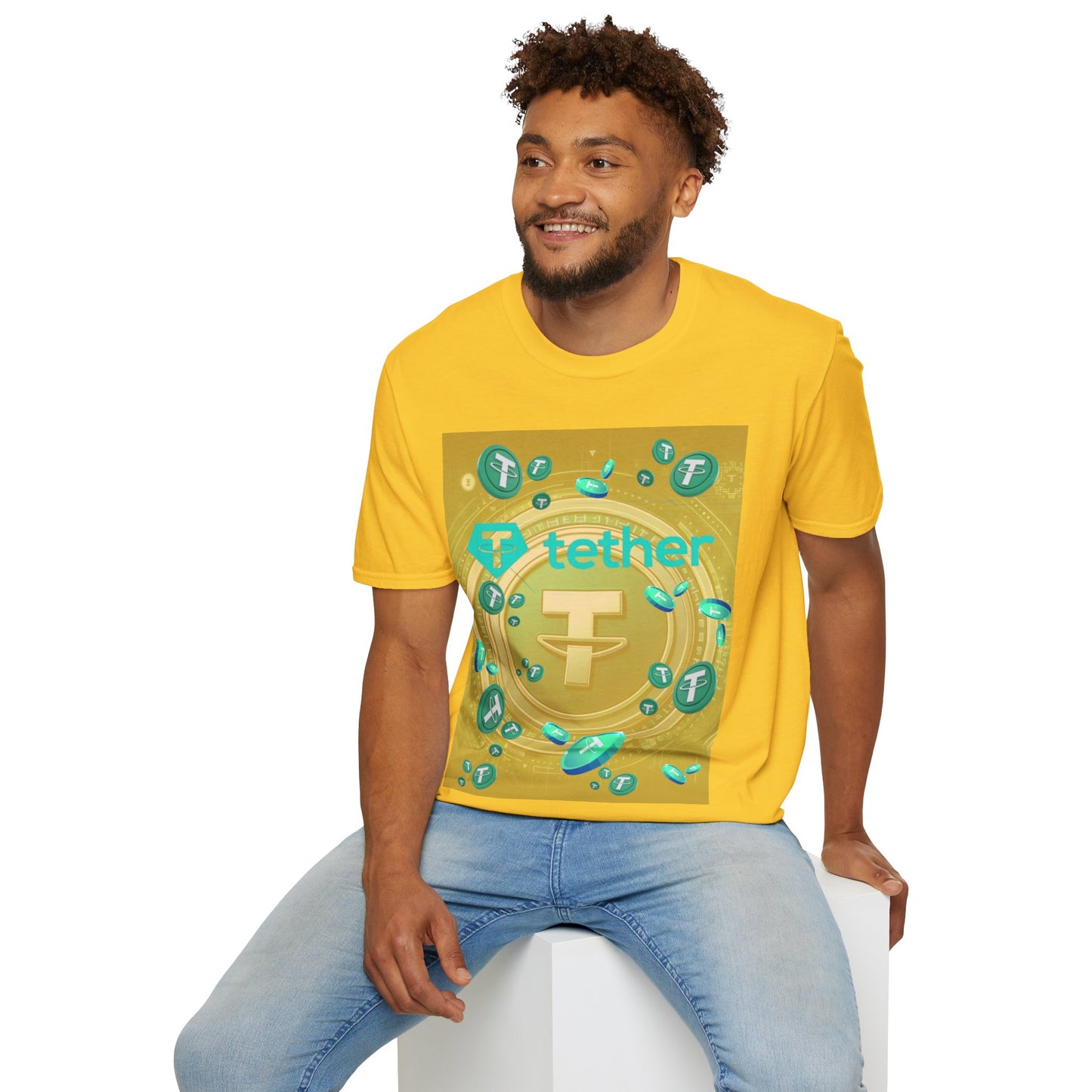 Tether Light colors Unisex T-Shirt by cypherpunkgear.com