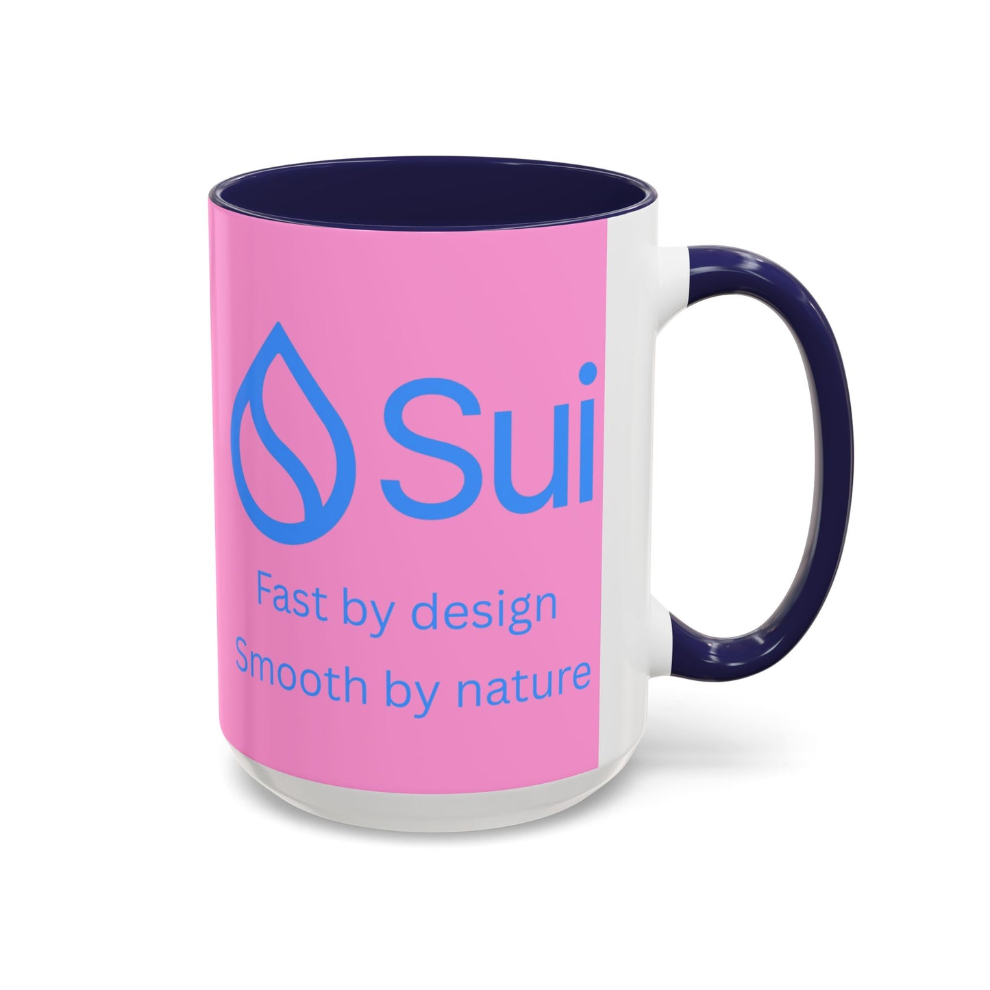 SUI Pink Accent Mug by cypherpunkgear.com