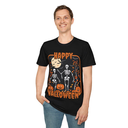 Spooktacular Skeletons of Halloween DKcolors Unisex T-shirt by cypherpunkgear