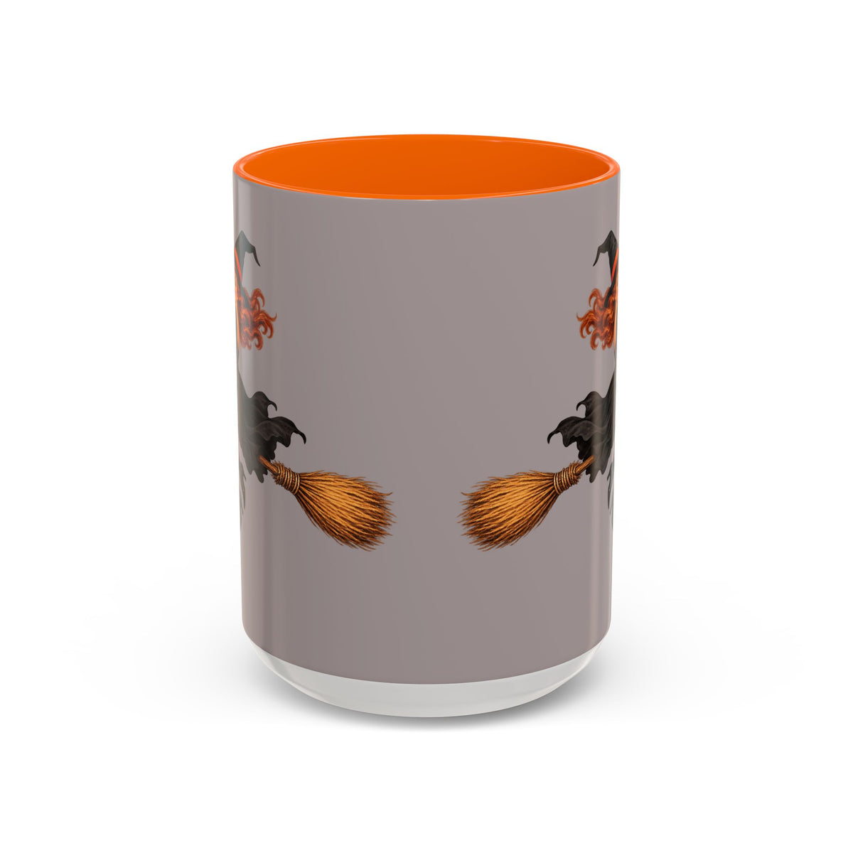 Hazel Hex Grey Accent Mug by CreepyCrafts.boo