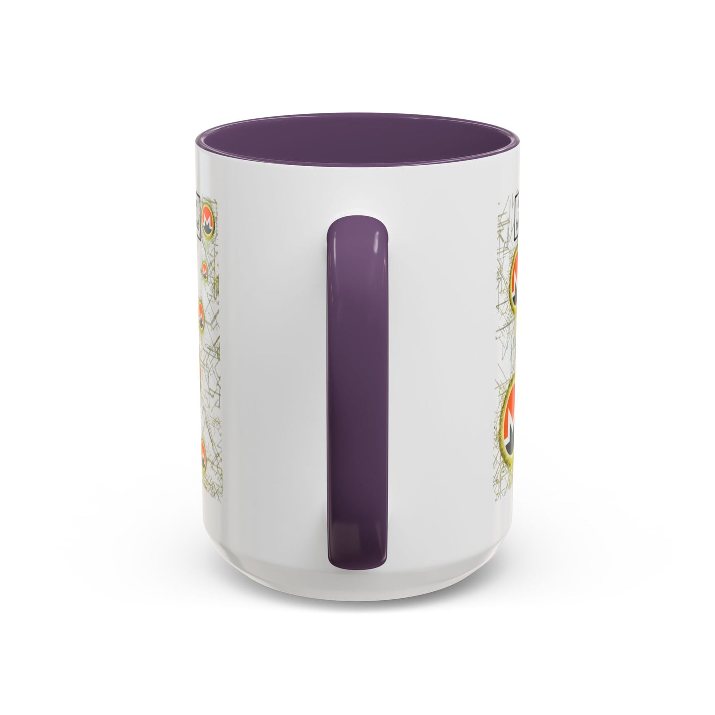 Monero (XMR) don't assume your freedoms are assured White Accent Mug by cypherpunkgear.com