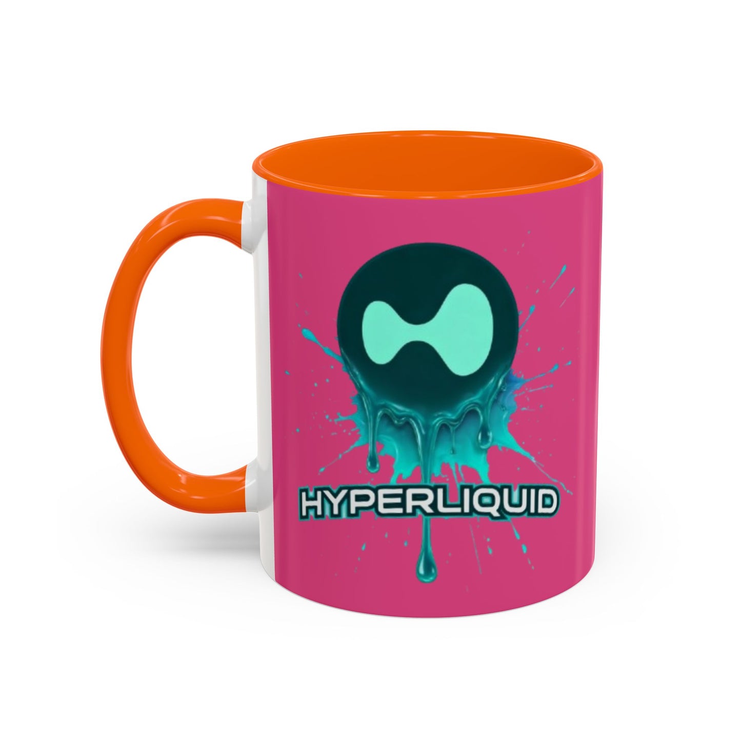 HYPE Drip Pink Accent Mug by cypherpunkgear.com