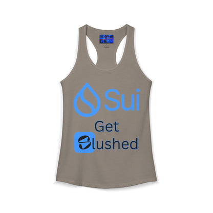 Sui: Get Slushed Women's Racerback Tank Top by cypherpunkgear.com