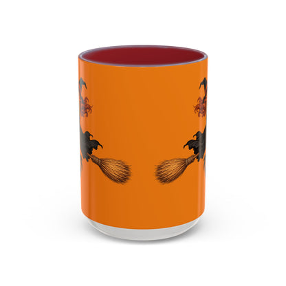 Hazel Hex Orange Accent Mug by CreepyCrafts.boo