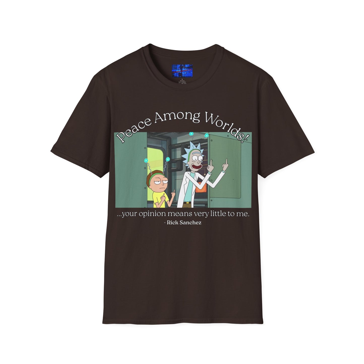 Peace Among Worlds! Dark colors Unisex T-Shirt by cypherpunkgear.com