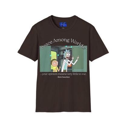 Peace Among Worlds! Dark colors Unisex T-Shirt by cypherpunkgear.com