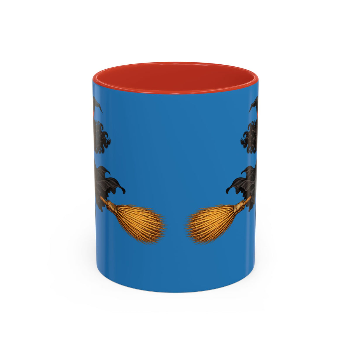 Velvet Vex Blue Accent Mug by CreepyCrafts.boo